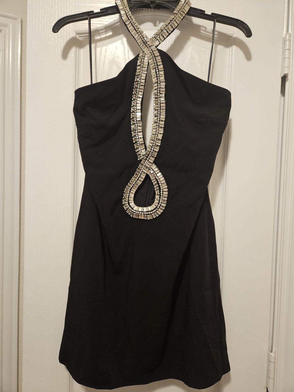 Fashion Nova Black Halter Mini Dress